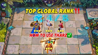 MAGIC CHESS “TOP GLOBAL RANK” IN 2024 NEW UPDATE‼️HOW TO USE THARZ 3 SKILL VERY EASILY✅