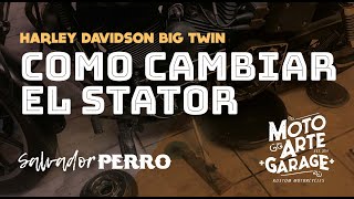 Como cambiar el stator en la Harley Big Twin (embobinado)