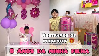 8 Anos da minha filha/Mostrando os presentes 🎁 #vlog #presentes#aniversario #youtube #decoration