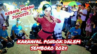 KEBAYA MERAH MENYALA🔥 KARNAVAL PONDOK DALEM SEMBORO 2024