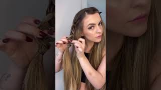 Penteado lindo e fácil com trança. 💗 #hairtutorial #hairstyle #penteados #trança #penteadossimples