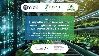 🛰️ WORKSHOP | L'IMPATTO DELL'INNOVAZIONE TECNOLOGICA IN AGRICOLTURA