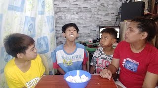 #CHUBBY BUNNY CHALLENGE( Grabe Saya Namin Dito)