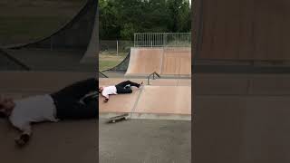 Kick flip back side 50-50 rail