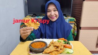 Mukbang jamur krispy.sambal dan nggak lupa lalapan mentahnya// enaknya kebangetan 👍