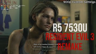 Resident Evil 3 REmake | Ryzen 5 7530U Vega 7 | 1080p 720p | Game Test