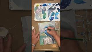 Painting a Tree Swallow as Part of My 100 Day Project