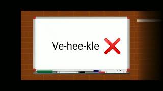 mispronounced English words||vehicle pronunciation||Eng pronunciation practice||@englishtutorial9237