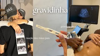 Estamos grávidos 🤰👼 | primeira ultra, reação dos meus pais no Brasil 🇧🇷