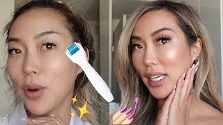 SKINCARE ROUTINE USING A DERMA ROLLER | Arika Sato