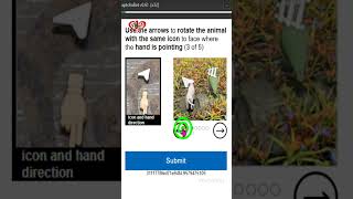 Use the arrows to roated the animal with the same icon to face where the hand is pointing#funcaptcha