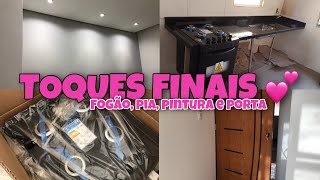 CHEGOU NOSSO FOGÃO! | PINTAMOS A CASA E PORTA 🏡 DIÁRIO DE CONSTRUÇÃO #7