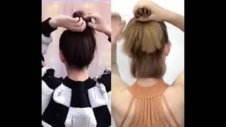 #153 ❤️❤️❤️Girls haircuts⭐⭐Hair Color Transformation🌹🌷🌻#shorts