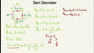 Seri devre soruları ve çözümleri - seri devre - seri devre analizi - seri devre hesaplama