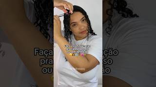 Faz assim pra definir a parte do cabelo poroso ou sem definição ✅