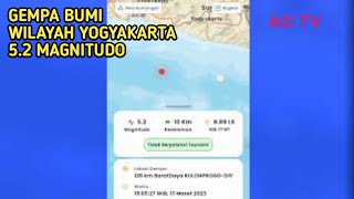 Yogyakarta Gempa Bumi 5.2 Magnitudo 17 Maret 2023, Gempa DIY