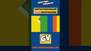 Gratta e Vinci online senza registrazione  #grattaevinci #shortsvideo  #casinoonline  #shorts