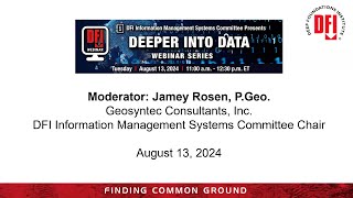 August 13, 2024 Deeper into Data Webinar: Jagrat Jariwala, P.E.