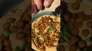 Easy, affordable homemade hummus #chilioil #hummus #chickpeas #vegan #hotjiang