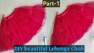 Baby lehenga choli cutting & stitching for 1 year girl | Baby lehenga choli cutting & stitching