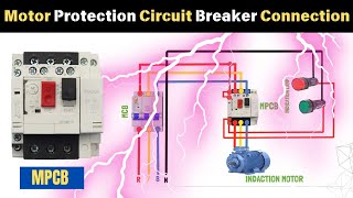 MPCB Motor Protection Circuit Breaker Connection with Motor ‪@EEEAnimations24