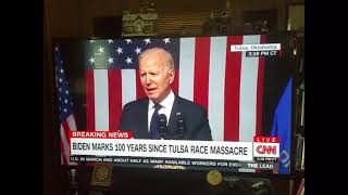 PRESIDENT BIDEN told a big lie about Tulsa today..."I'm the FIRST PRESIDENT to....