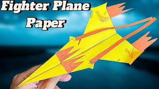 How To Make The Fighter Origami Airplane Paper