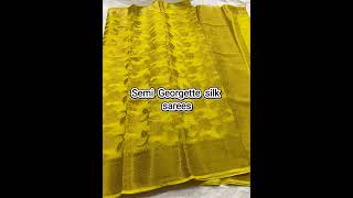 Semi Georgette silk saree/To shop 9810207913#shortvideo #myngels