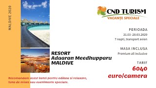 Resort Adaaran Meedhupparu (Meedhoo) - MALDIVE 2020