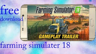 Farming simulator 18 free download