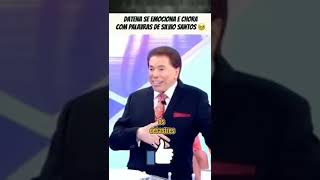 Datena se emociona com palavras do mestre Sílvio Santos  #shorts