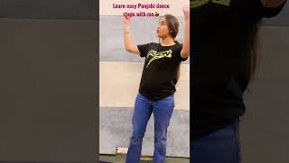 Learn easy Punjabi dance steps with me 💃 bhangra tutorial #dancevideo #youtubeshorts #punjabidance