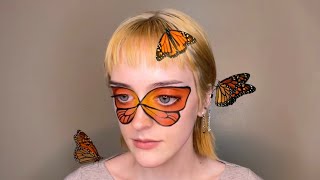 an attempt at butterfly makeup