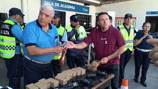 Los agentes de Tránsito recibieron equipamiento para mayor seguridad