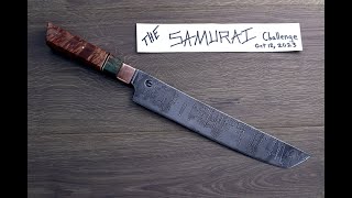 Making a Katana Kitchen Knife | The Samurai Challenge (Viewer Submission)