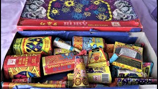 Ruby Selection Box Red Dragon Fireworks  1990s