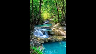 Водопад в лесу маслом часть 2 |как рисовать водопад|для начинающих|Waterfall in the forest with oil