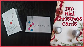 Cute Christmas mini cards | 4 DIY Christmas cards