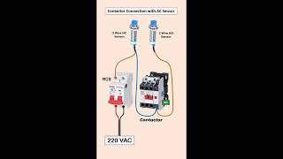 how to sensors connection to contactor