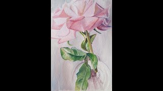 Timelapse: Gouache Flower Painting on Wash Ground