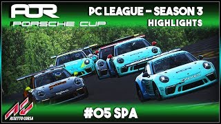 Assetto Corsa | AOR Porsche Cup: Race 9 & 10 - Spa (Highlights)