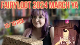 Fairyloot March 2024 YA Unboxing ☕️Heists & Hustles🩸