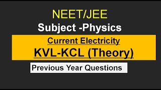 NEET/JEE Physics | Current Electricity - L2 | KVL & KCL | Kirchoff's Laws |