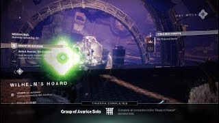 Day 1 Solo Flawless Grasp of Avarice PS4