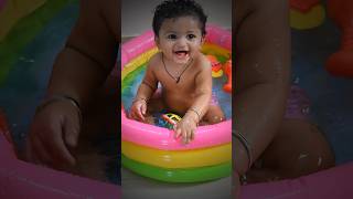 Cute baby having fun in a tub #cutebaby #cutebabystatus #shortvideo #kidsvideo