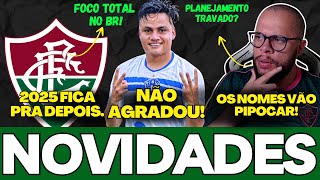 🚨VÃO COMEÇAR A PIPOCAR NOMES NO FLUMINENSE, MAS DESTINO INDEFINIDO ATRAPALHA, ESLI E MAIS