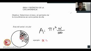 ÁREA Y PERÍMETRO DE LA CIRCUNFERENCIA - MATEMÁTICAS Iº MEDIO