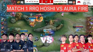 [ FULL MATCH ] RRQ HOSHI VS AURA FIRE MATCH 1 - MPL ID S13 WEEK 1 DAY 3 | REGULER SEASON #weownthis