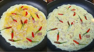 Mulaku Omelette Recipe / Chilli Omelette Recipe