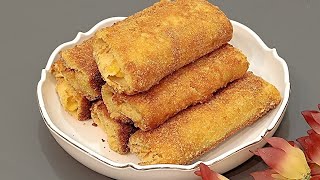 How to make these fried rolls!😋A wonderful meal in 10 minutes 👌